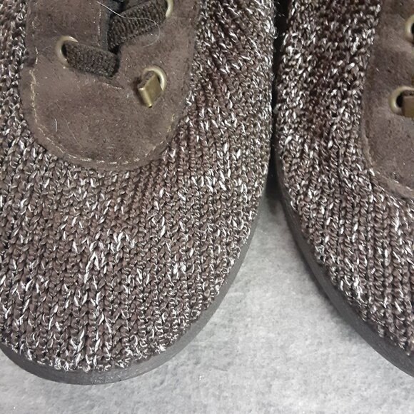 Arcopedico Womens size 38-Size 7.5 Lace Dark Brown/White Comfort Slip On Healthy - Picture 13 of 13